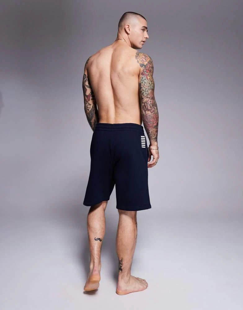 商品EA7|Armani EA7 logo jogger shorts in navy,价格¥671,第4张图片详细描述