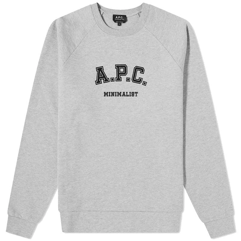 PHIL VARSITY LOGO浅灰色棉质圆领卫衣【香港仓极速发货】 商品