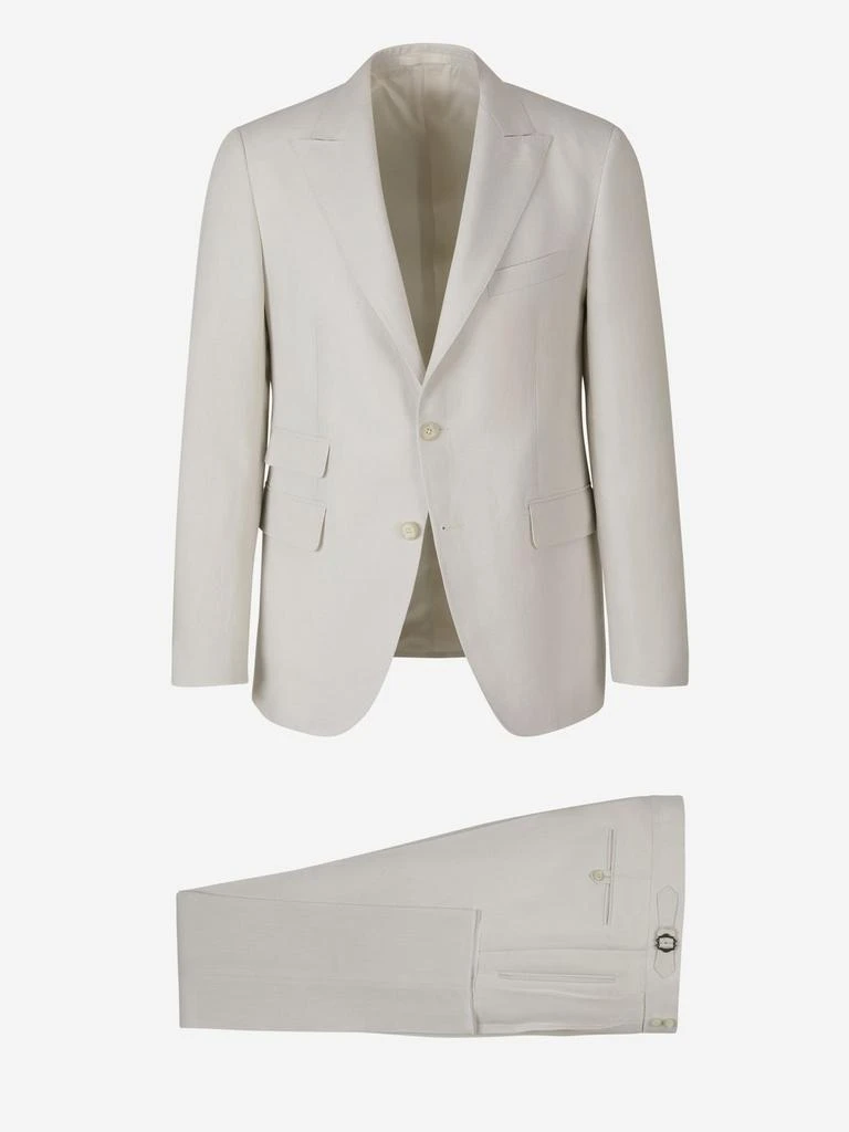 商品Scabal|Scabal Classic Fit Linen Suit,价格¥10802,第1张图片详细描述