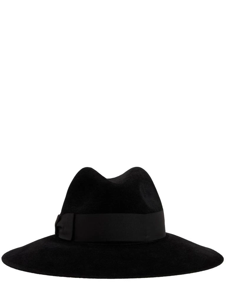 商品BORSALINO|Sophie Velvet Brimmed Hat,价格¥2718,第1张图片
