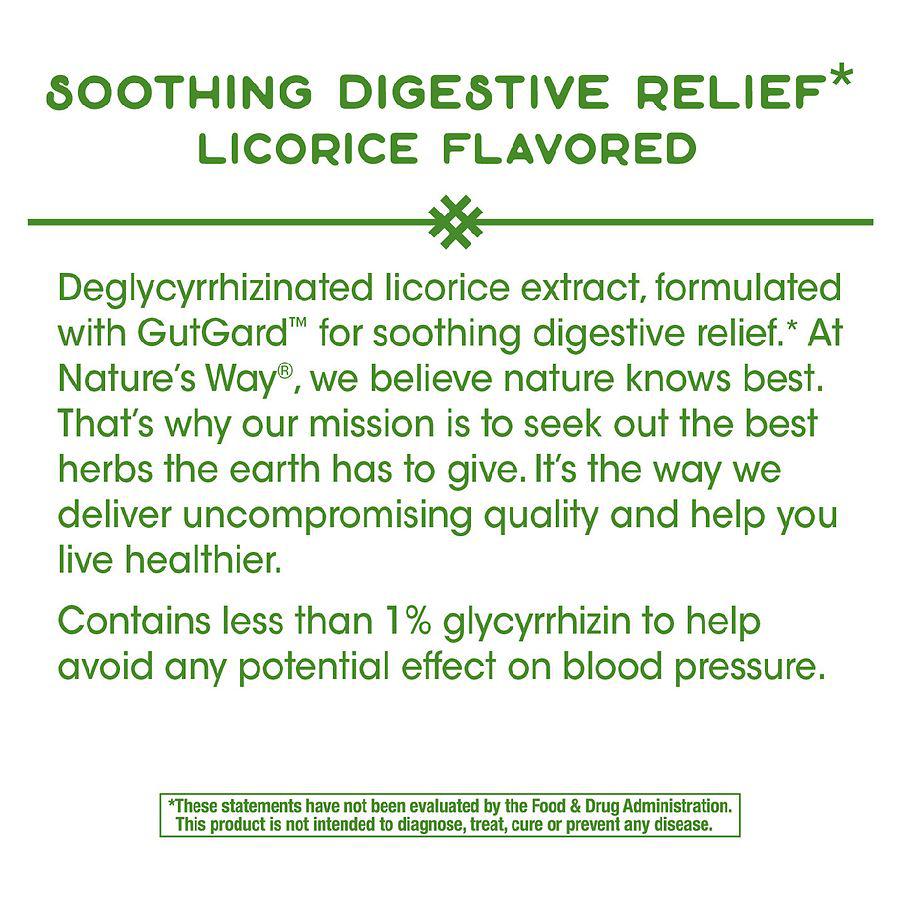 DGL Deglycyrrhizinated Licorice Digestive Relief Chewables商品第3张图片规格展示