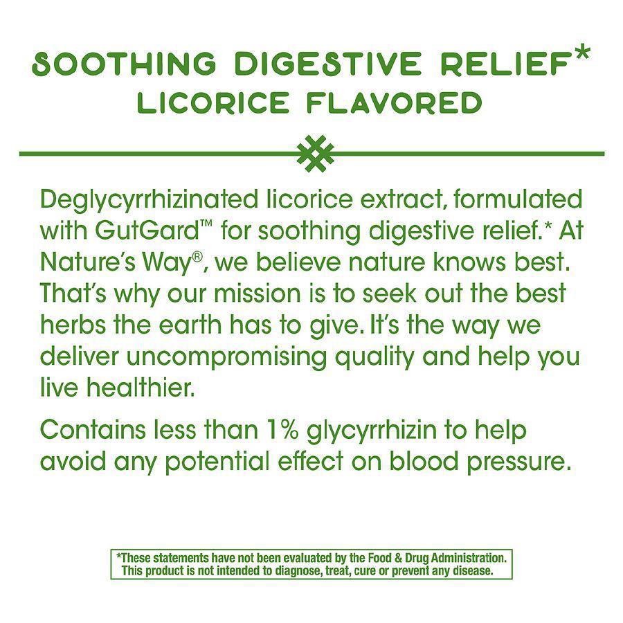 商品Nature's Way|DGL Deglycyrrhizinated Licorice Digestive Relief Chewables,价格¥115,第5张图片详细描述