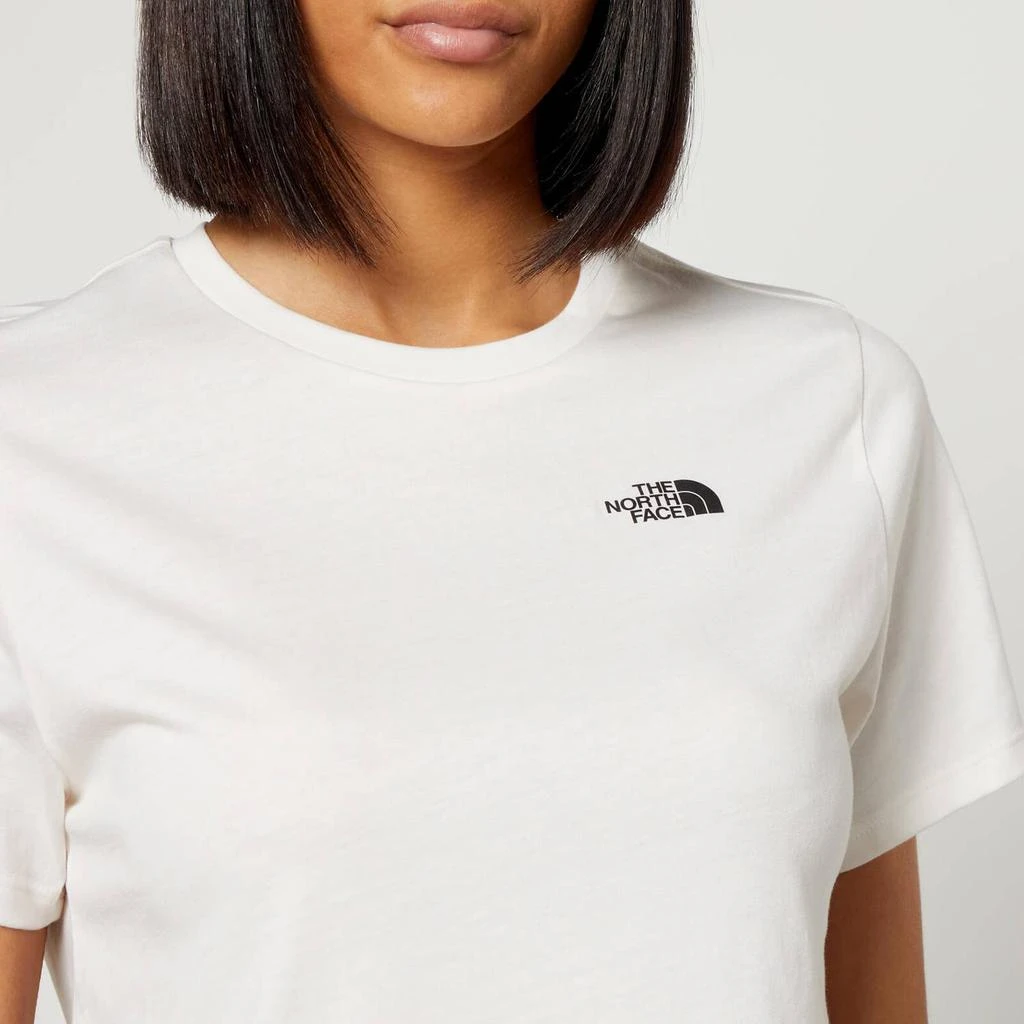 商品The North Face|The North Face Women's Foundation Crop T-Shirt - Gardenia White,价格¥136,第4张图片详细描述