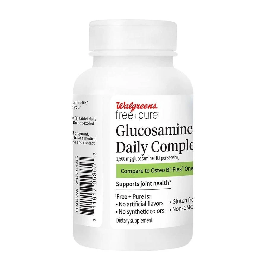 商品Walgreens Free & Pure|Glucosamine Daily Complex +D Tablets,价格¥146,第2张图片详细描述