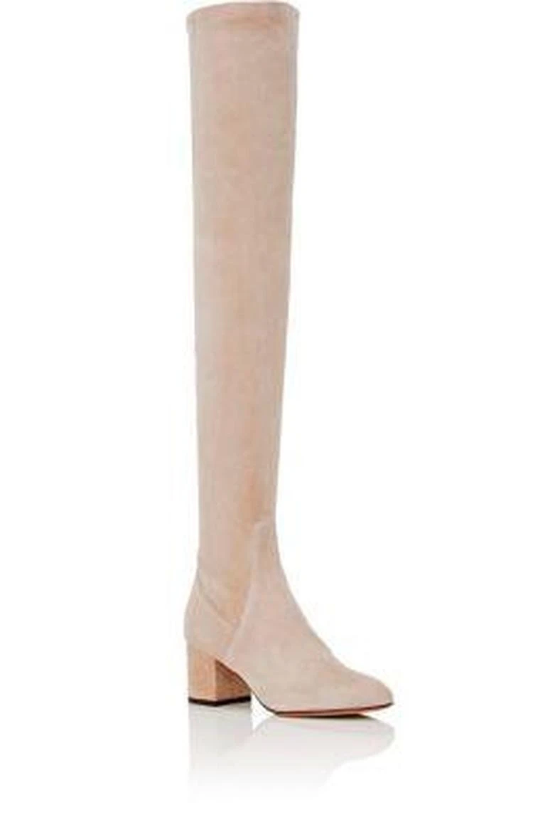 商品Valentino|Stretch-Suede Over-The-Knee Boots,价格¥8472,第2张图片详细描述