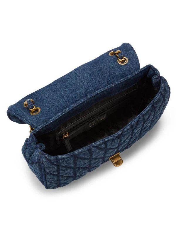 商品Karl Lagerfeld Paris|Agyness Quilted Denim Shoulder Bag,价格¥864,第3张图片详细描述