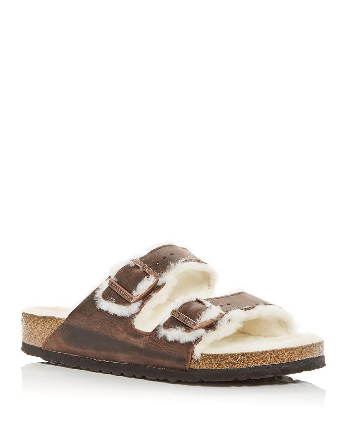 商品Birkenstock|Men's Arizona Shearling Slide Sandals,价格¥1206,第1张图片