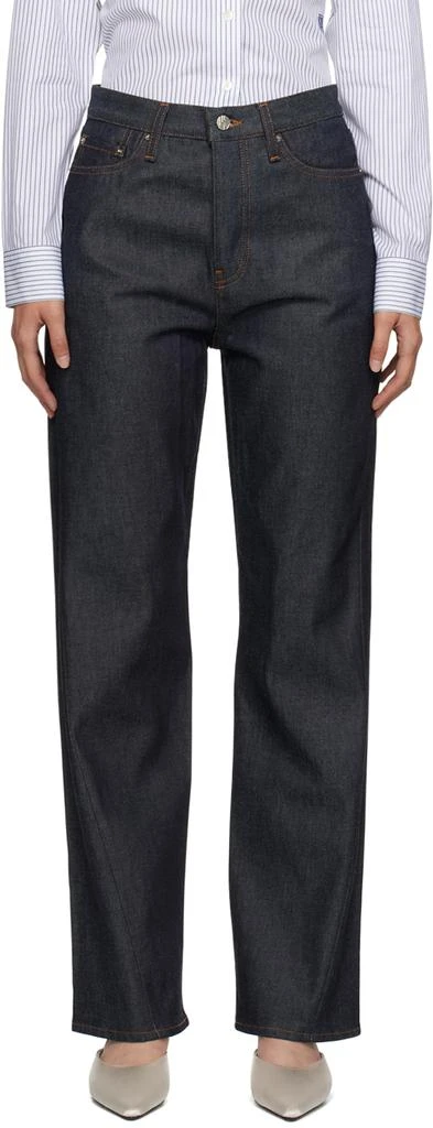商品Totême|Navy Twisted Seam Jeans,价格¥3038,第1张图片