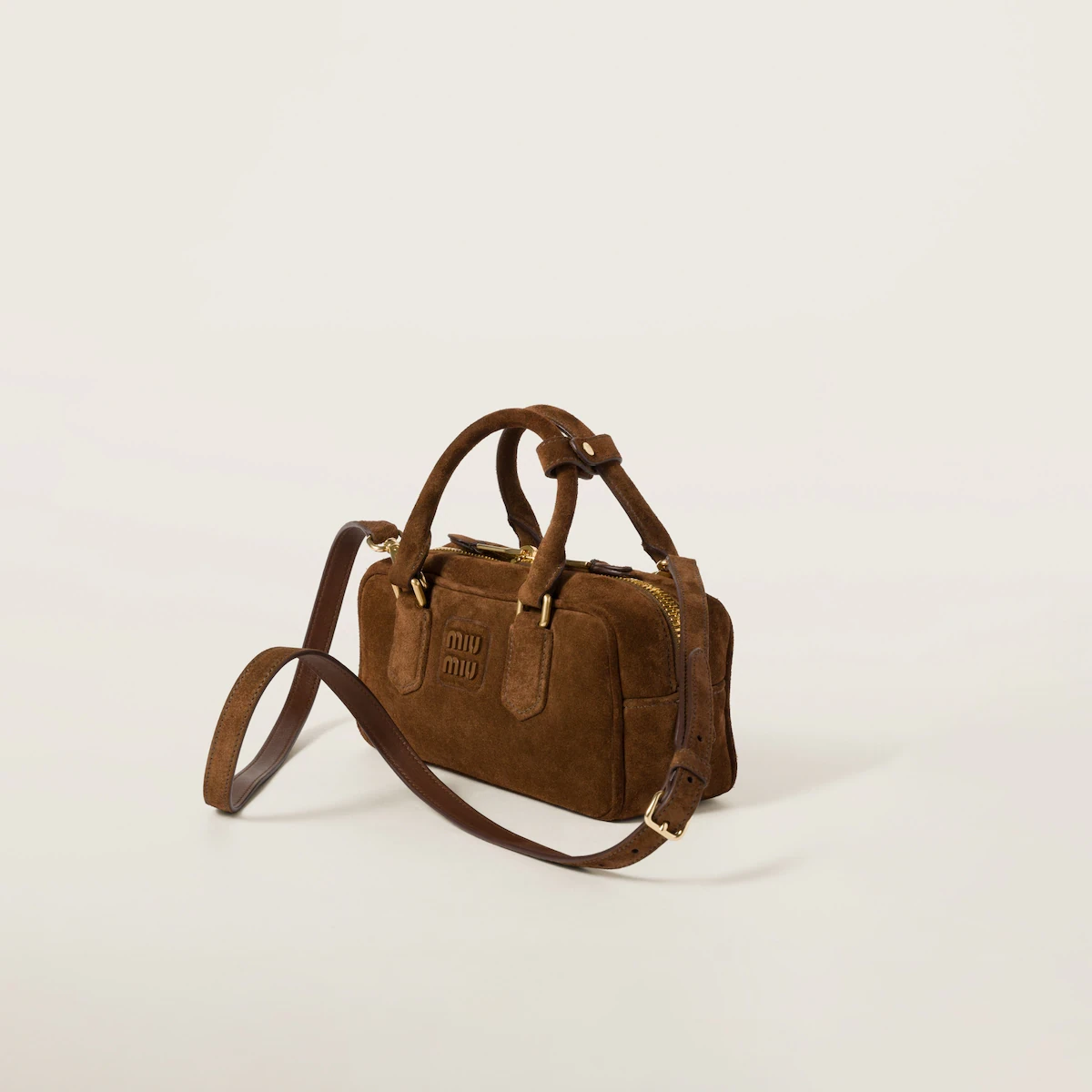 【预售】 缪缪 25春夏 女士 手提包 Sac à main en suède matelassé Arcadie 5BB142_2CS4_F0324_V_OON 商品