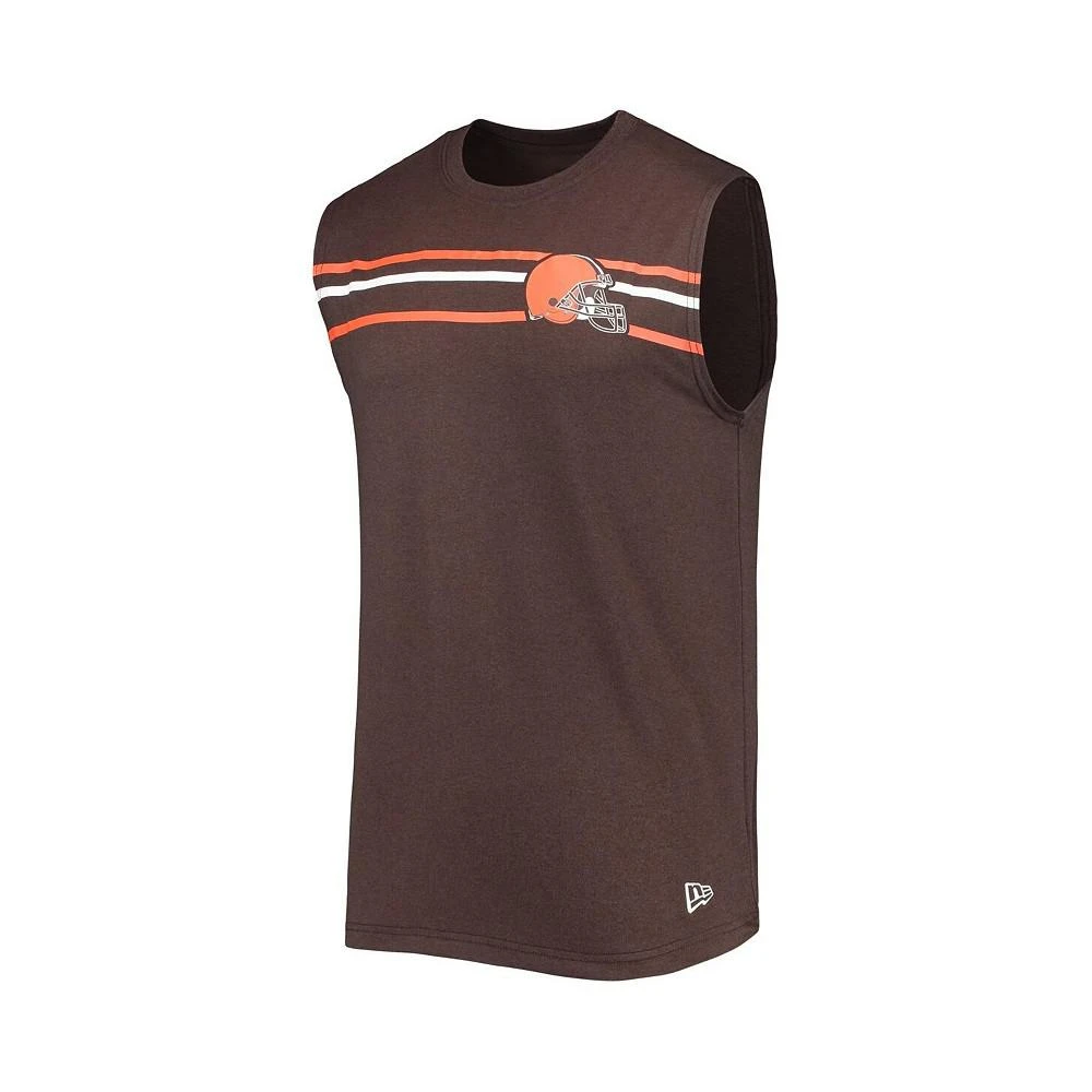 商品New Era|Men's Brown Cleveland Browns Brushed Sleeveless Tank Top,价格¥274,第2张图片详细描述