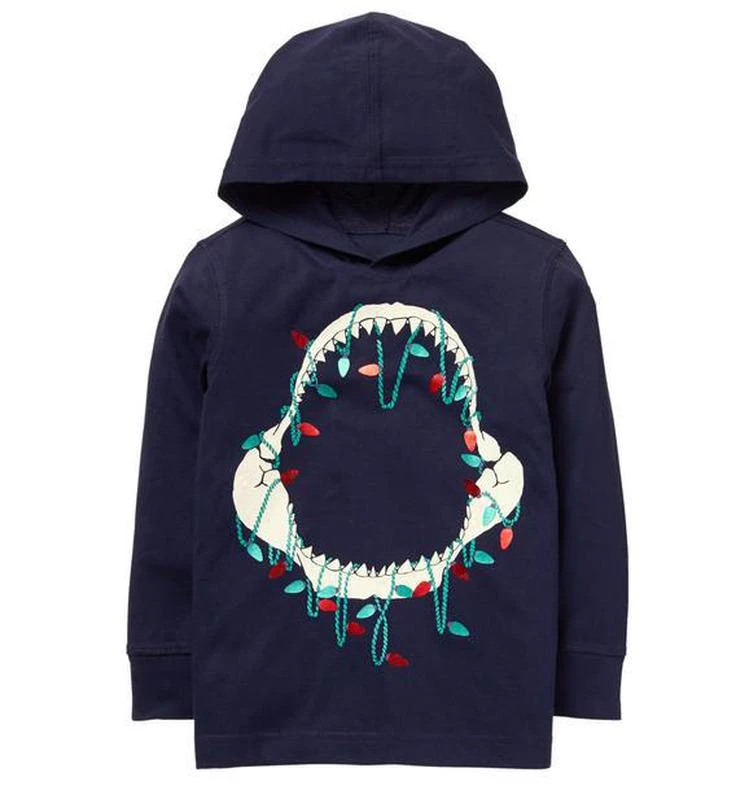 商品Gymboree|Shark Lights Hooded Tee,价格¥44,第1张图片