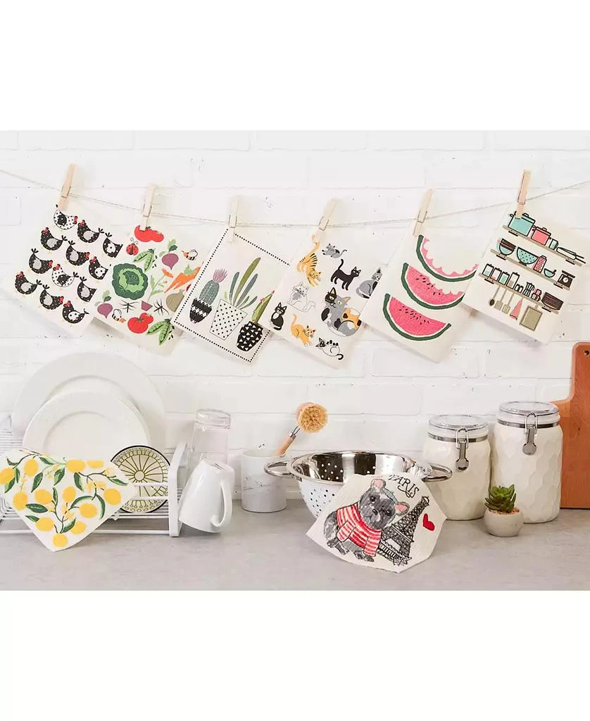 商品Design Imports|Succulents Swedish Dishcloths Set of 3,价格¥391,第5张图片详细描述