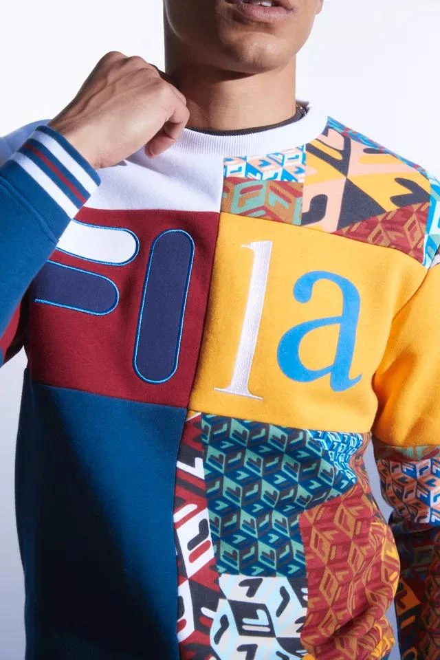 商品Fila|FILA Patterned Crew Neck Sweatshirt,价格¥437,第3张图片详细描述