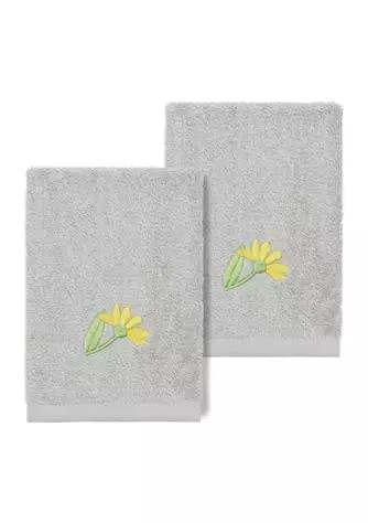 商品Linum Home Textiles|Home Daisy 2Pc Embellished Washcloth Set,价格¥484,第1张图片详细描述