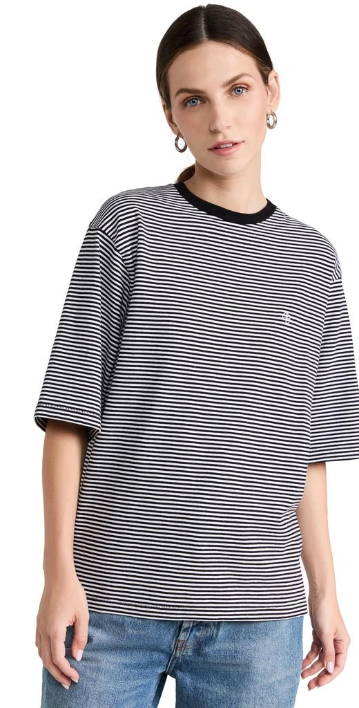 商品ANINE BING|ANINE BING Bo Tee - Black and White Stripe,价格¥570,第1张图片