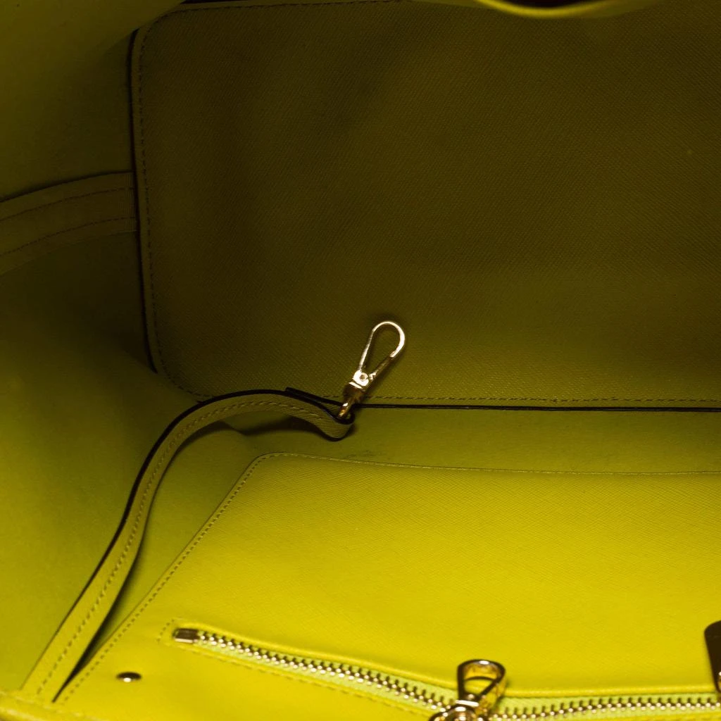 Michael Kors Neon Green Leather Small Jet Set Travel Tote 商品