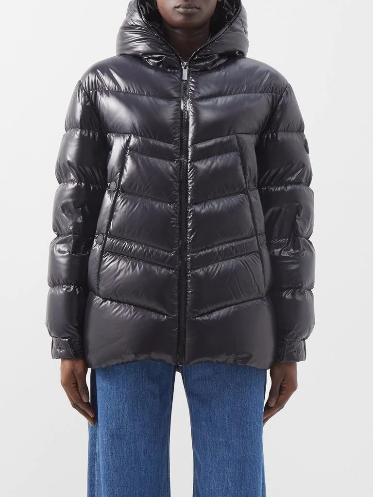 商品Moncler|Clair quilted lacqué-shell down jacket,价格¥13438,第1张图片