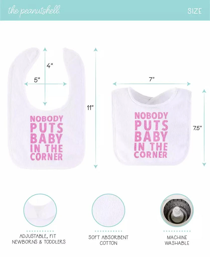 Pastel Girls Terry Bibs, Pack of 10 商品