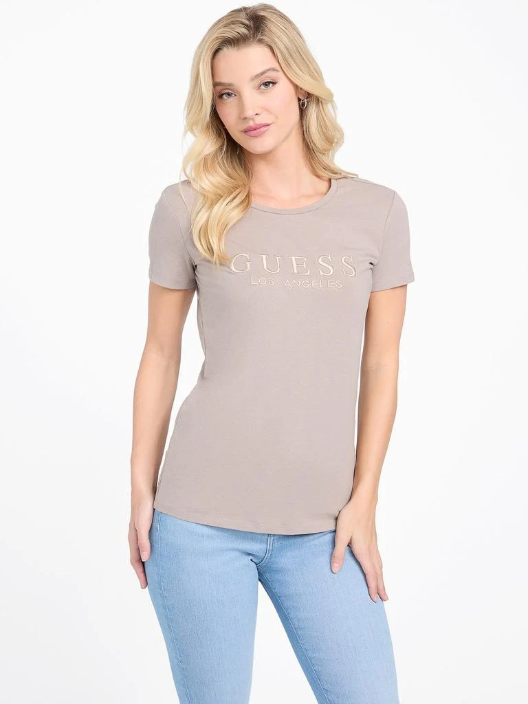 商品Guess Factory|Lizza Embroidered Logo Tee,价格¥119,第1张图片