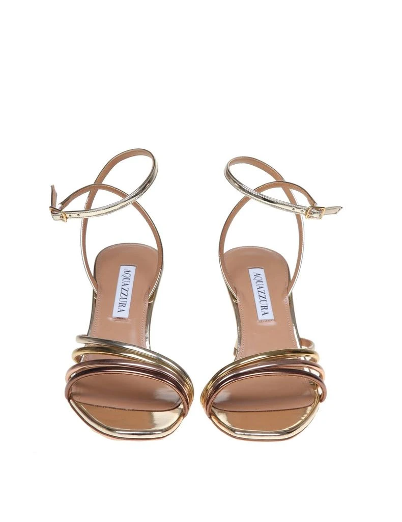 商品Aquazzura|Aquazzurra Latour 75 Sandal In Mirror Effect Leather,价格¥4565,第3张图片详细描述