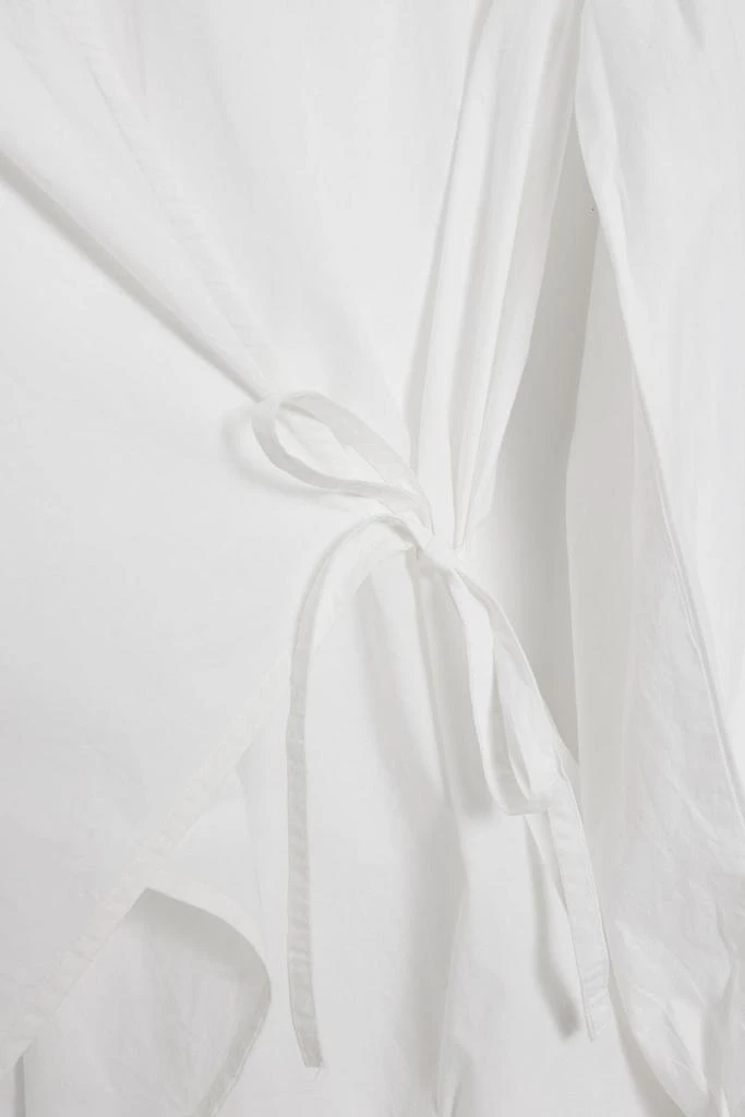 商品Ganni|Cotton-poplin wrap blouse,价格¥540,第2张图片详细描述