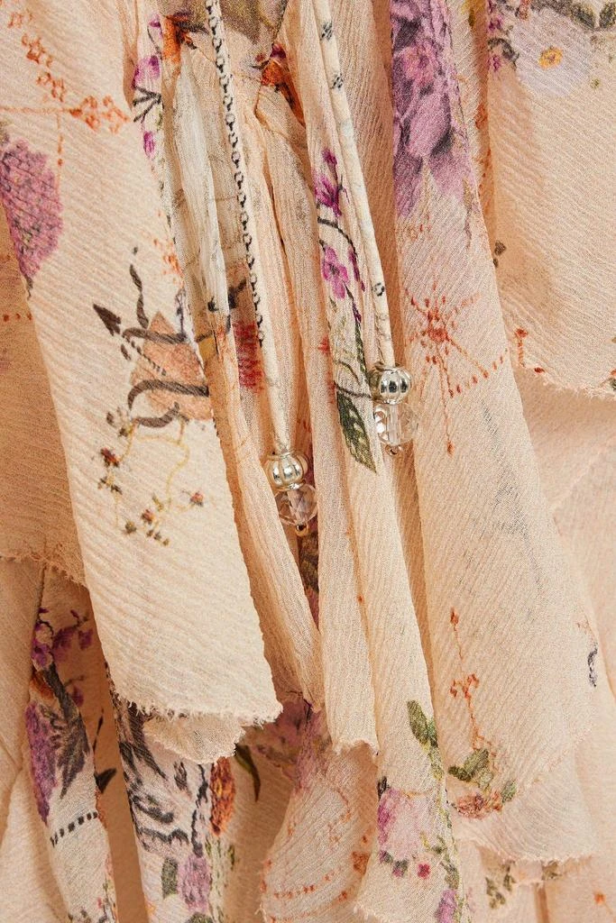 商品Camilla|Embellished ruffled floral-print silk-georgette maxi skirt,价格¥1355,第4张图片详细描述