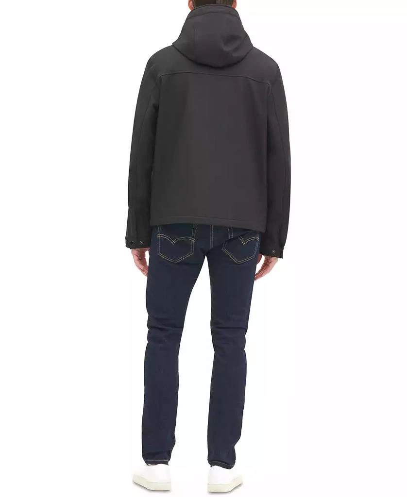 商品Tommy Hilfiger|男式logo图案连帽软壳夹克 防水面料,价格¥520,第5张图片详细描述