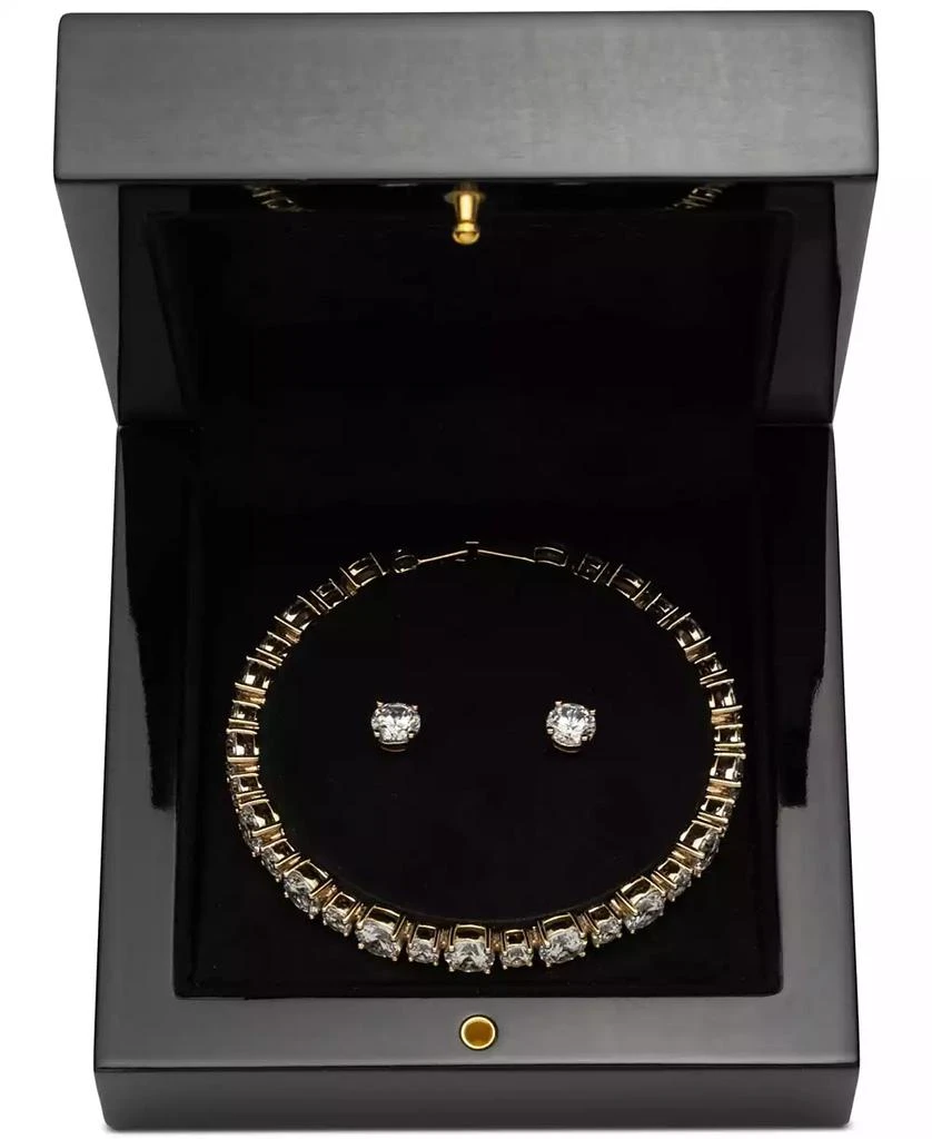 商品Givenchy|Cubic Zirconia Tennis Bracelet & Stud Earrings Set,价格¥611,第4张图片详细描述