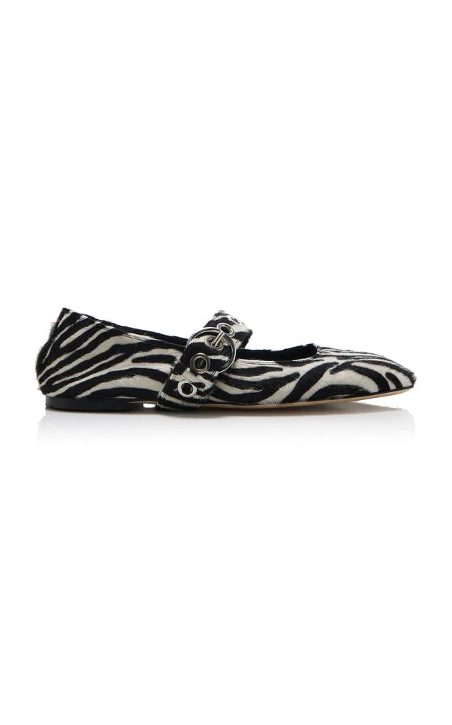 商品AEYDE|Aeyde - Uma Zebra Pony Hair Mary Jane Flats - Animal - IT 36 - Moda Operandi,价格¥3297,第1张图片