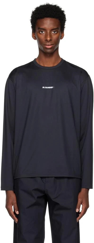 商品Jil Sander|黑色圆领长袖 T 恤,价格¥2303,第1张图片