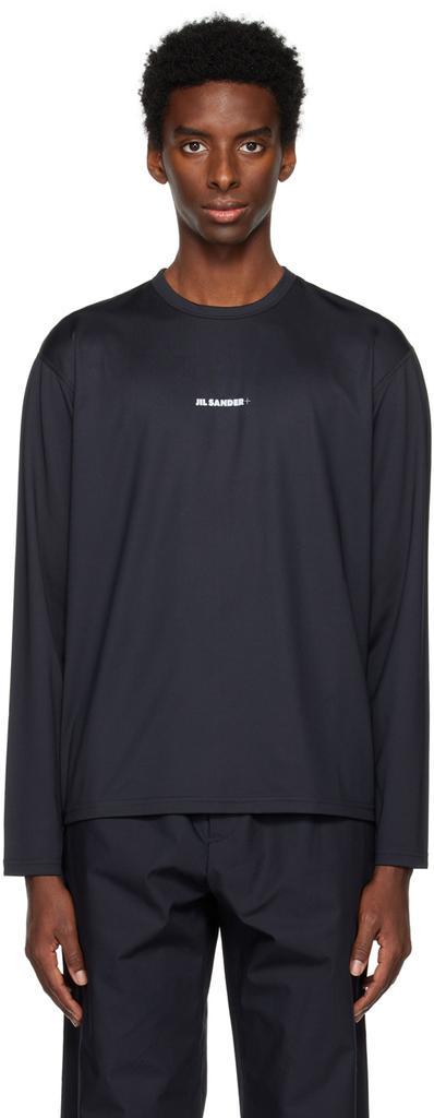 商品Jil Sander|Black Crewneck Long Sleeve T-Shirt,价格¥2735,第1张图片