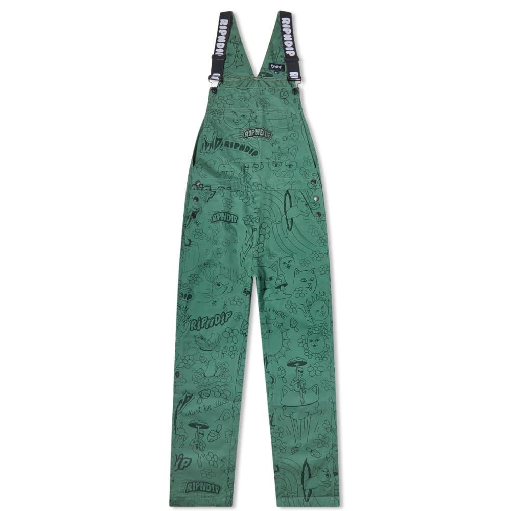 商品RIPNDIP|RIPNDIP All Over Print Dungarees,价格¥629,第1张图片