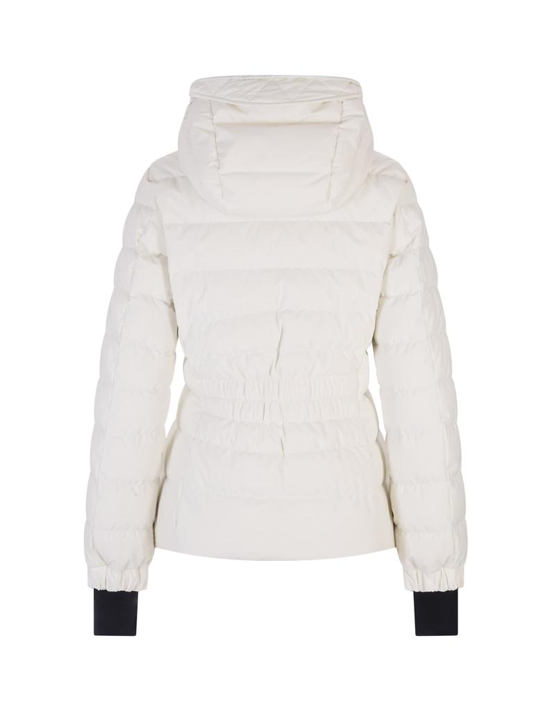 Moncler Grenoble Woman White Chessel Short Down Jacket商品第2张图片规格展示