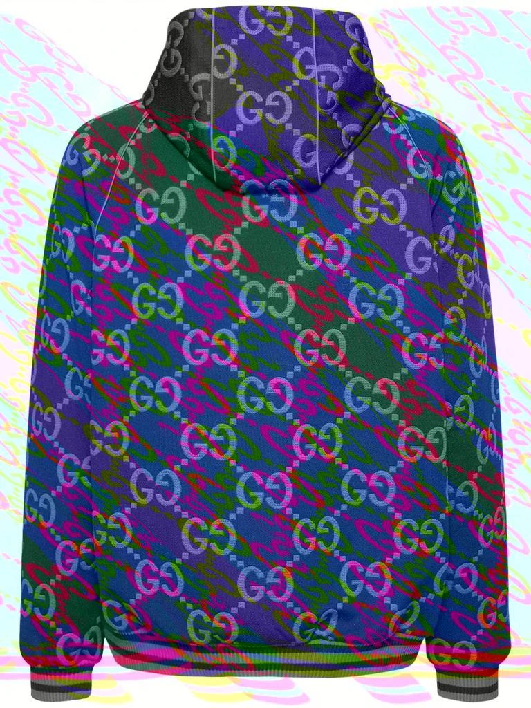 商品Gucci|Gg Technical Jacquard Hooded Sweatshirt,价格¥16608,第4张图片详细描述