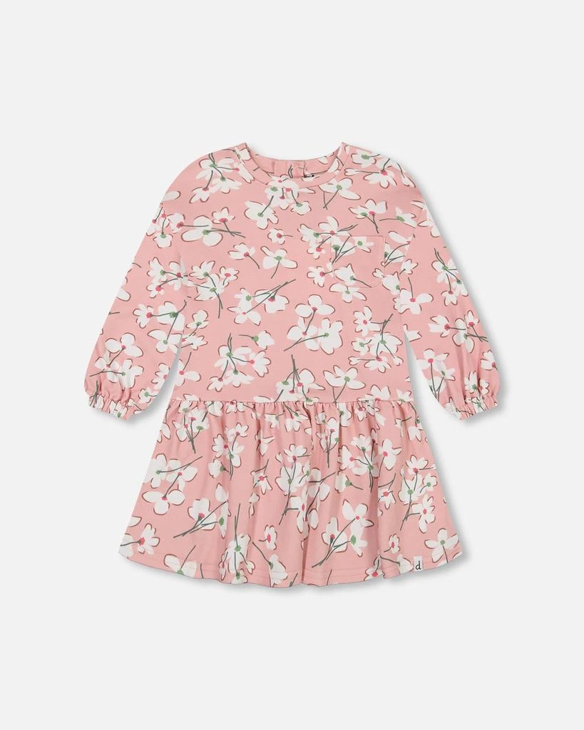 商品Deux par Deux|French Terry Dress Pink Jasmine Flower Print,价格¥564,第1张图片