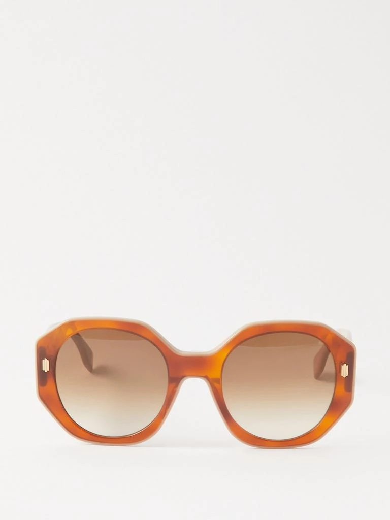 商品Fendi|Oversized round metal sunglasses,价格¥3843,第1张图片
