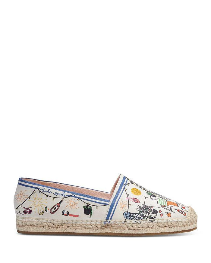 商品Kate Spade|Women's Rooftop Canvas Espadrille Flats,价格¥962,第2张图片详细描述