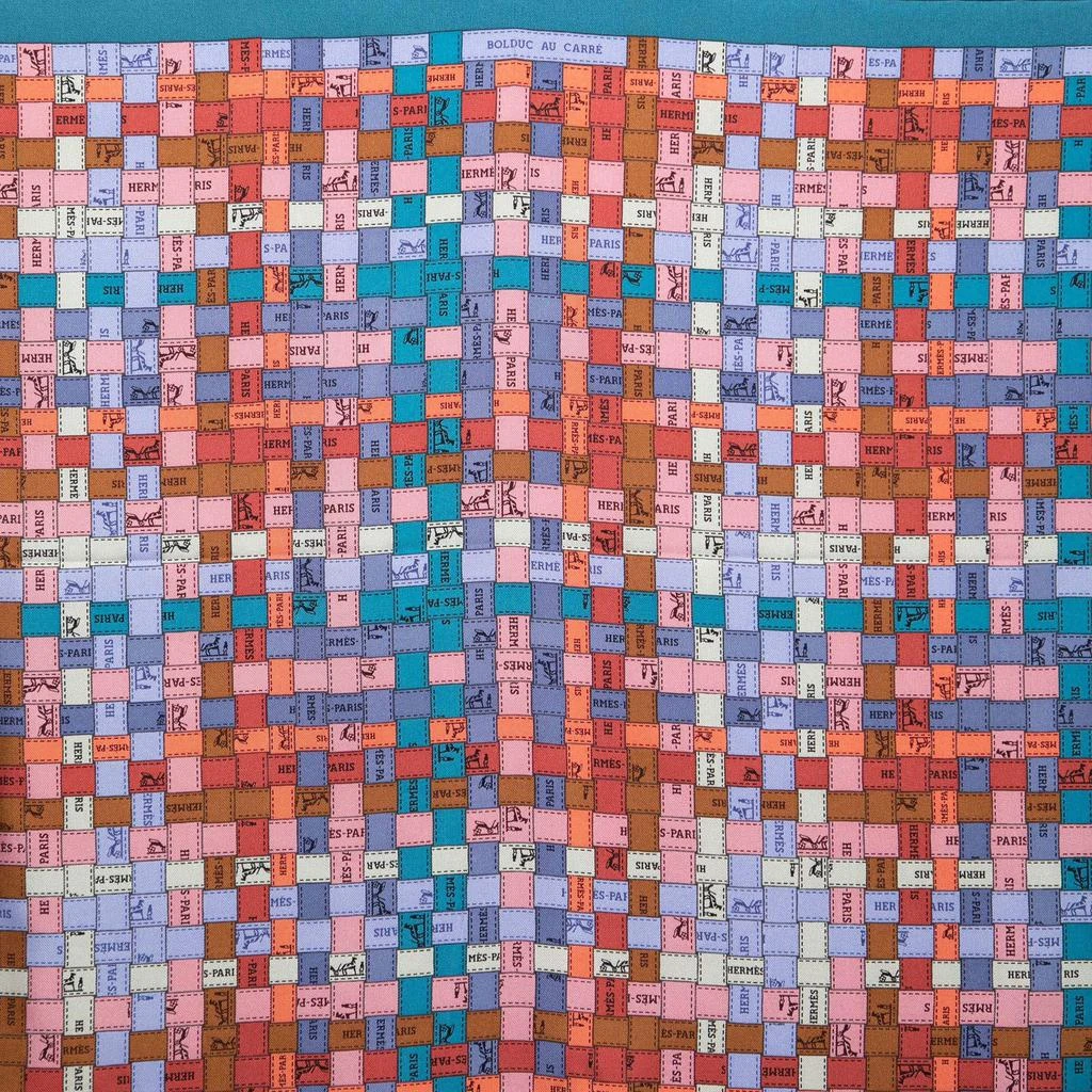 商品[二手商品] Hermes|Hermès Multicolor Bolduc au Carre Silk Scarf,价格¥3341,第2张图片详细描述