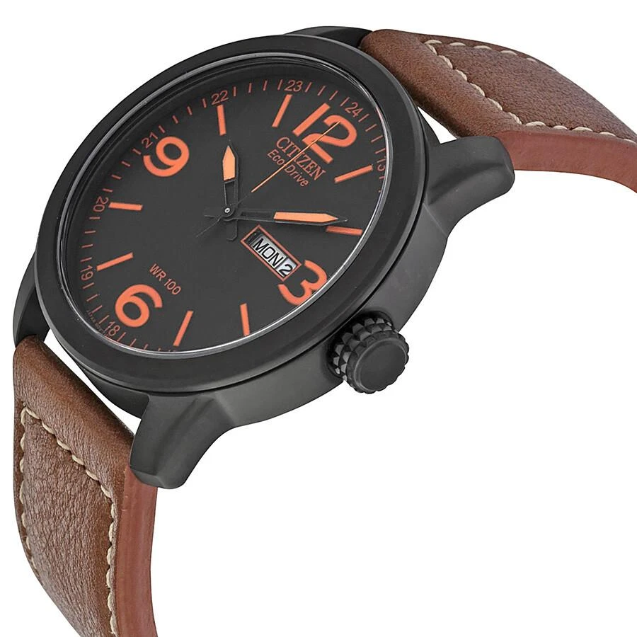 商品Citizen|Eco Drive Black Dial Brown Leather Men's Watch BM8475-26E,价格¥882,第2张图片详细描述