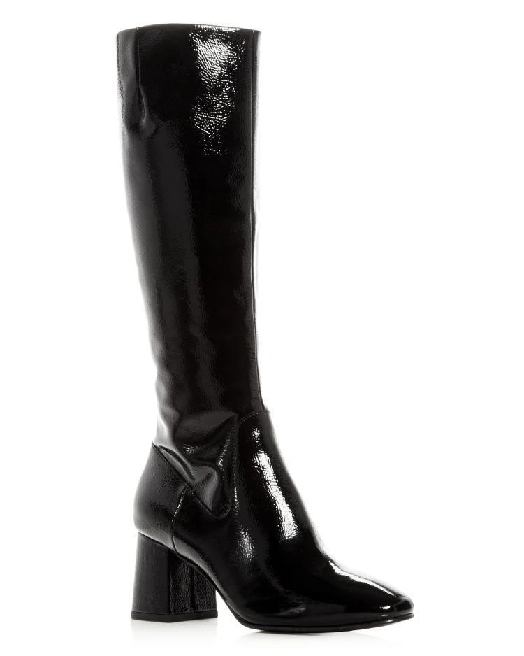 商品Ash|Women's Hashley Patent Leather Block Heel Tall Boots,价格¥2120,第1张图片