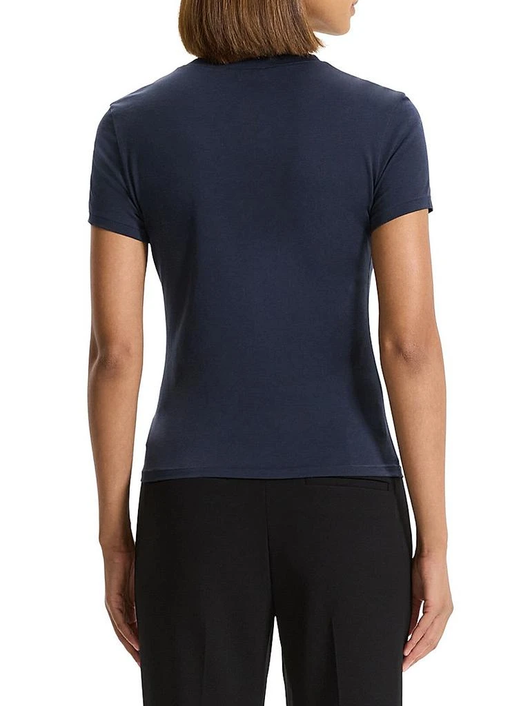商品Theory|Crewneck Cotton T-Shirt,价格¥420,第5张图片详细描述