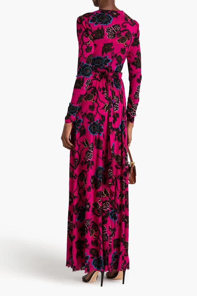 商品Diane von Furstenberg|Anne floral-print stretch-mesh maxi dress,价格¥2246,第3张图片详细描述