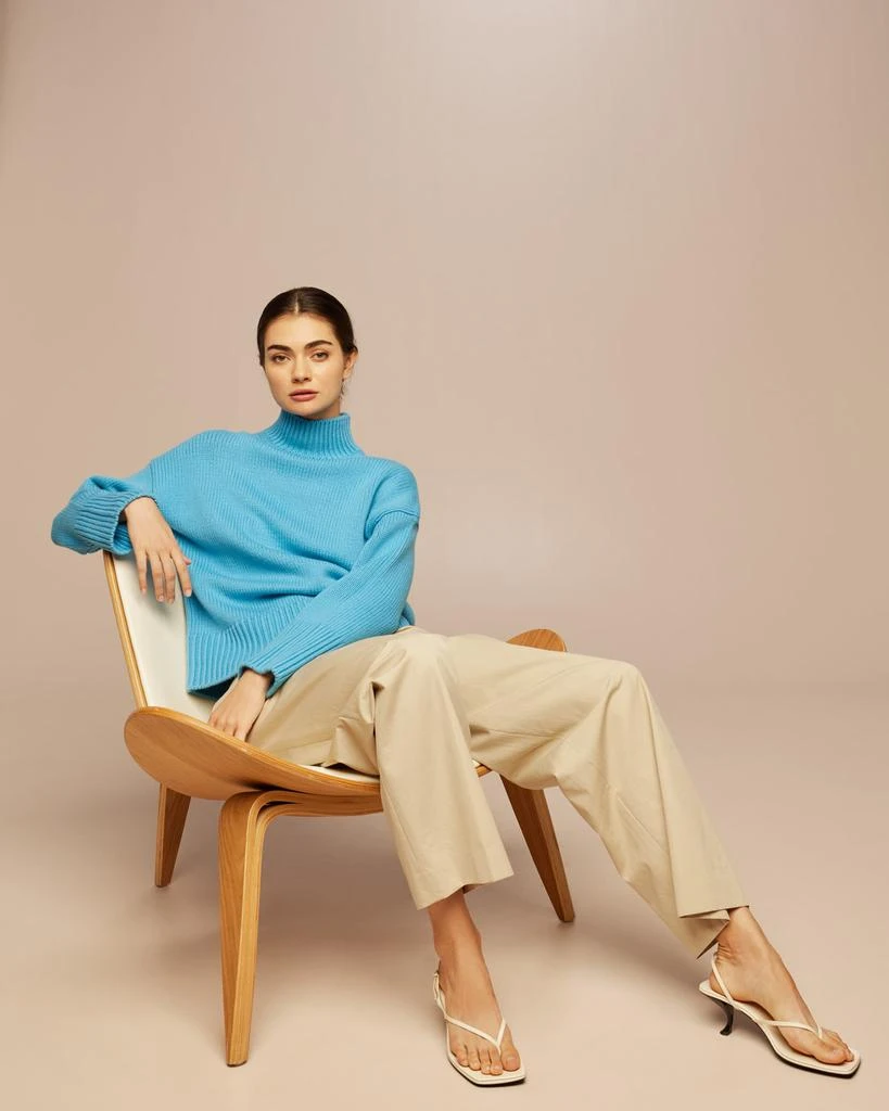 商品Vince|Ribbed Mock-Neck Drop-Shoulder Sweater,价格¥2940,第2张图片详细描述