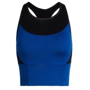 商品Icebreaker|ICEBREAKER - MELD ZONE LONG SPORT BRA - X-SMALL - Marine/Black,价格¥423,第1张图片
