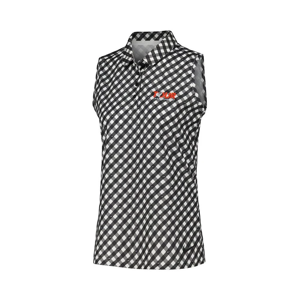 商品NIKE|Women's Black, White TOUR Championship Victory Performance Sleeveless Polo Shirt,价格¥390,第2张图片详细描述