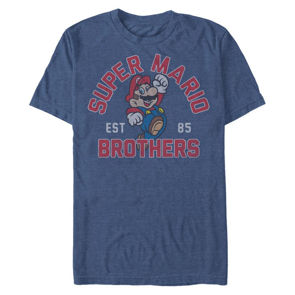 Nintendo Men's Super Mario Brothers Established 1985 Short Sleeve T-Shirt商品第1张图片规格展示