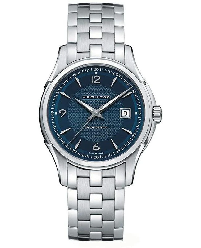 商品Hamilton|Hamilton Jazzmaster Viewmatic Auto Blue Dial Steel Men's Watch H32515145,价格¥6001,第1张图片