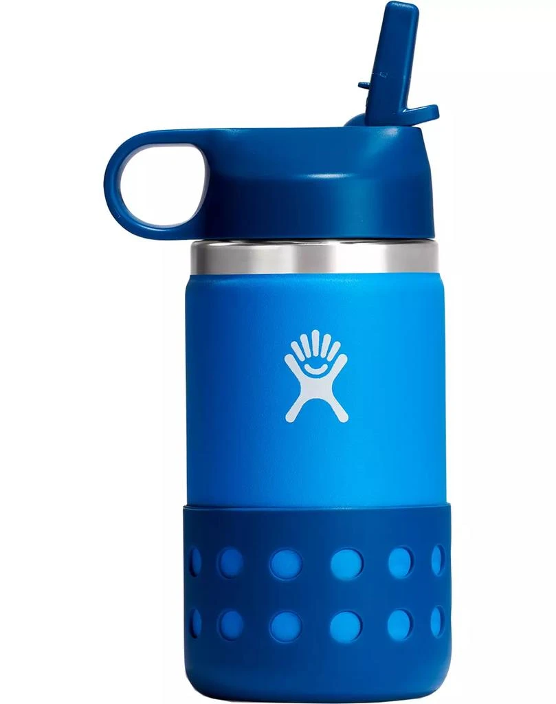 商品Hydro Flask|Hydro Flask 12 oz. Kids' Wide Mouth Bottle with Straw Lid and Boot,价格¥167,第1张图片