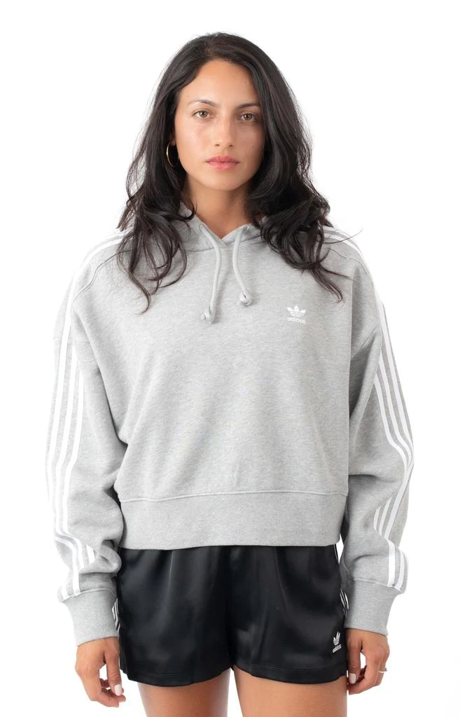 商品Adidas|(H34615) Short Pullover Hoodie - Medium Heather Grey,价格¥187,第1张图片