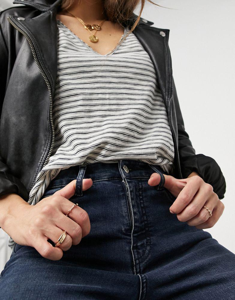 商品Topshop|Topshop Jamie skinny jeans in blue,价格¥147,第5张图片详细描述